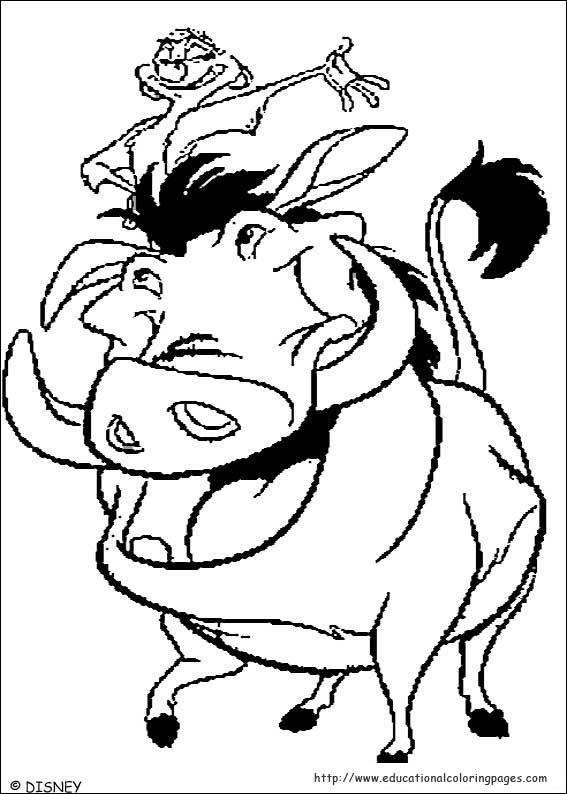 The lion king coloring sheets