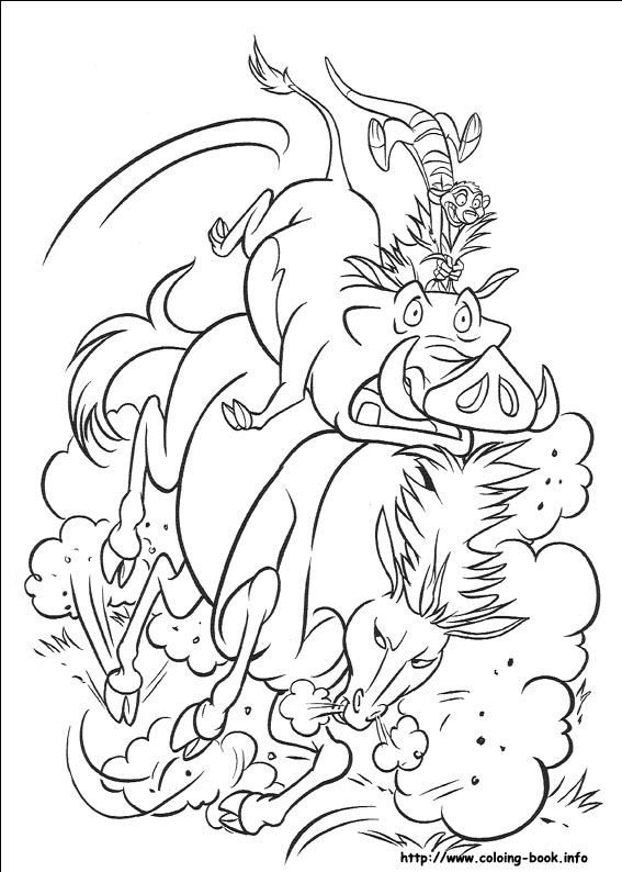 The lion king coloring picture