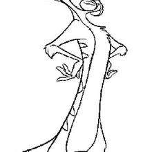 Handsome timon coloring pages