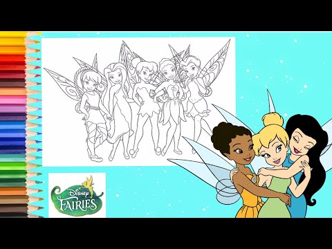 Coloring disney fairies rosetta iridessa tinker belle fawn silvermist