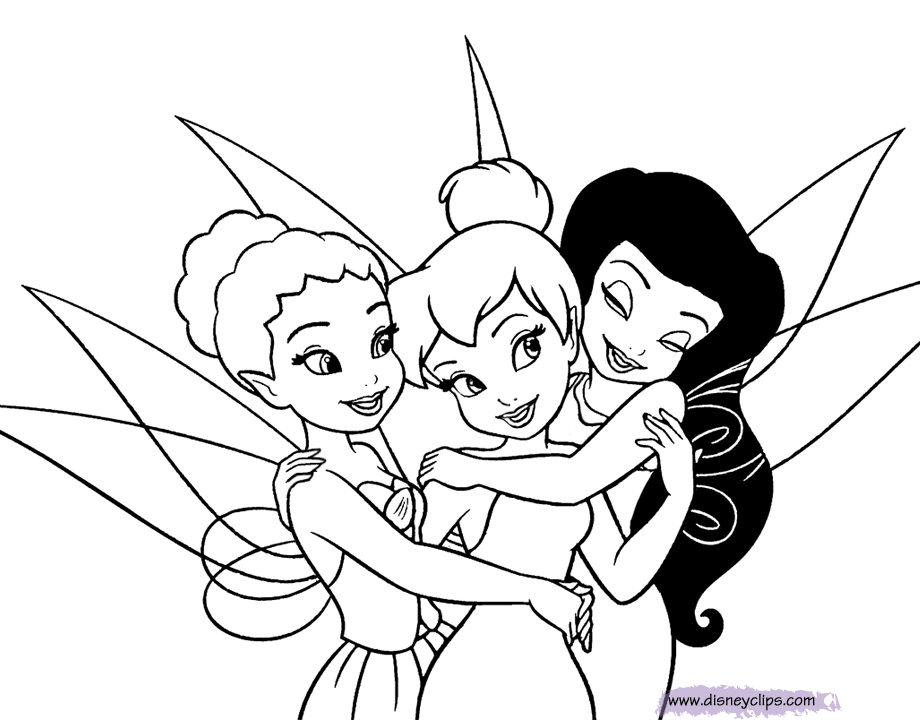 Disney fairies coloring pages