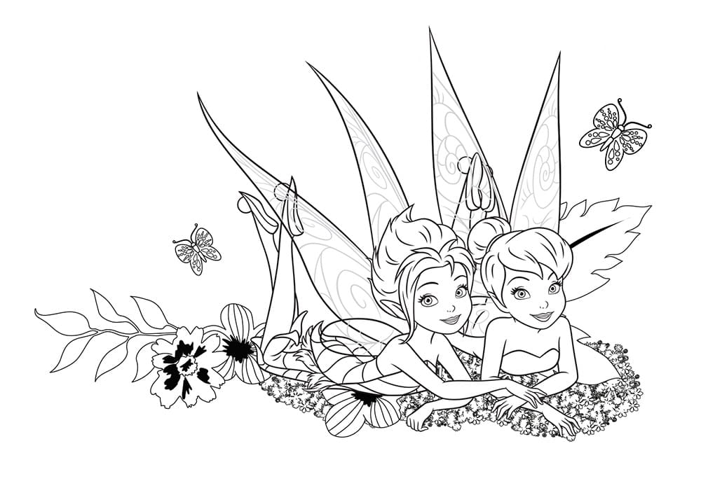 Tinkerbell coloring pages disney fairies for girls wonder day â coloring pages for children and adults