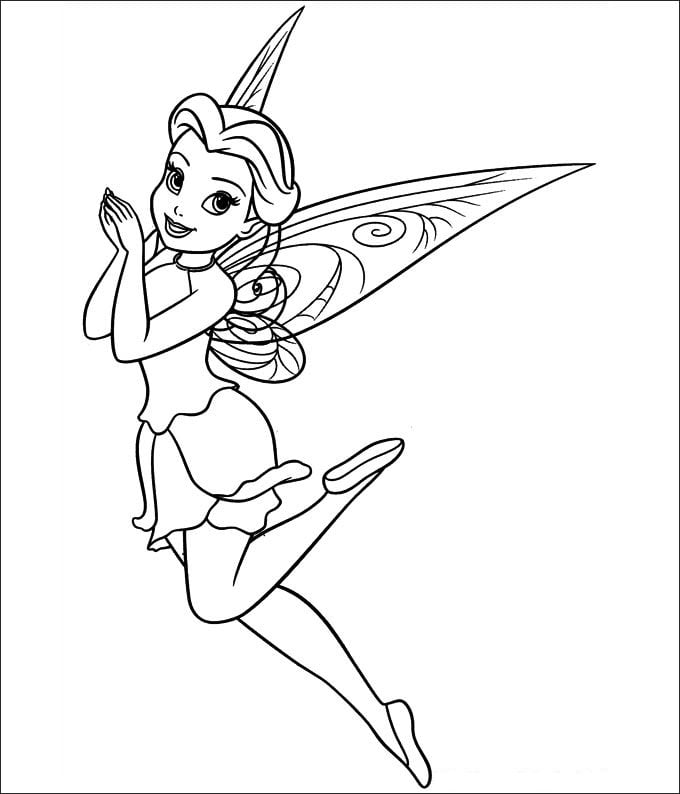 Tinkerbell coloring pages