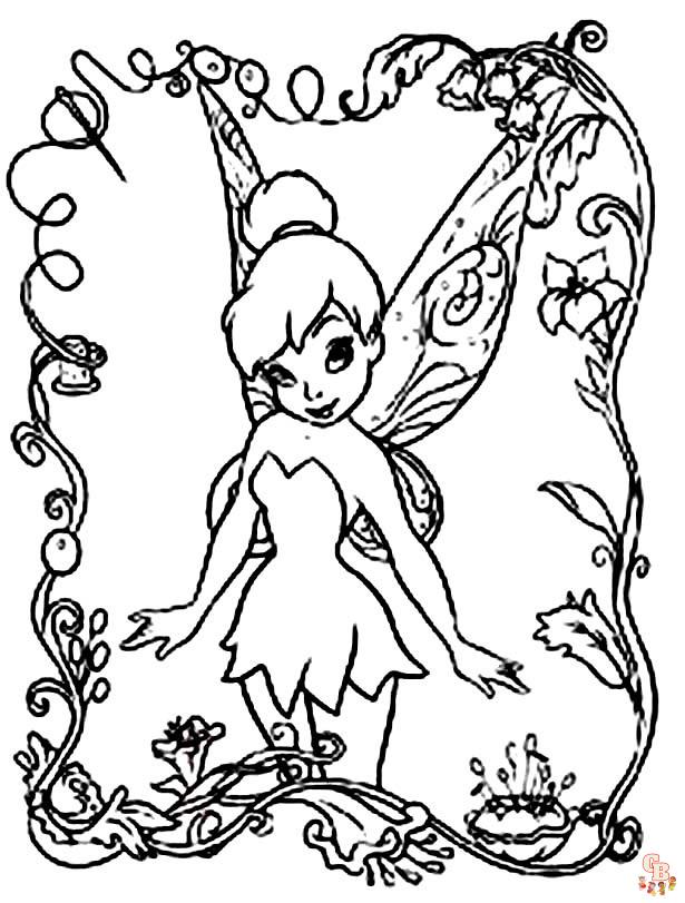 Discover the magic of fairies coloring pages