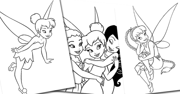 Disney fairies coloring pages