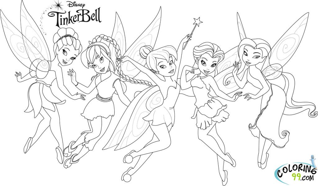 Tinkerbell coloring pages tinkerbell and friends disney coloring pages