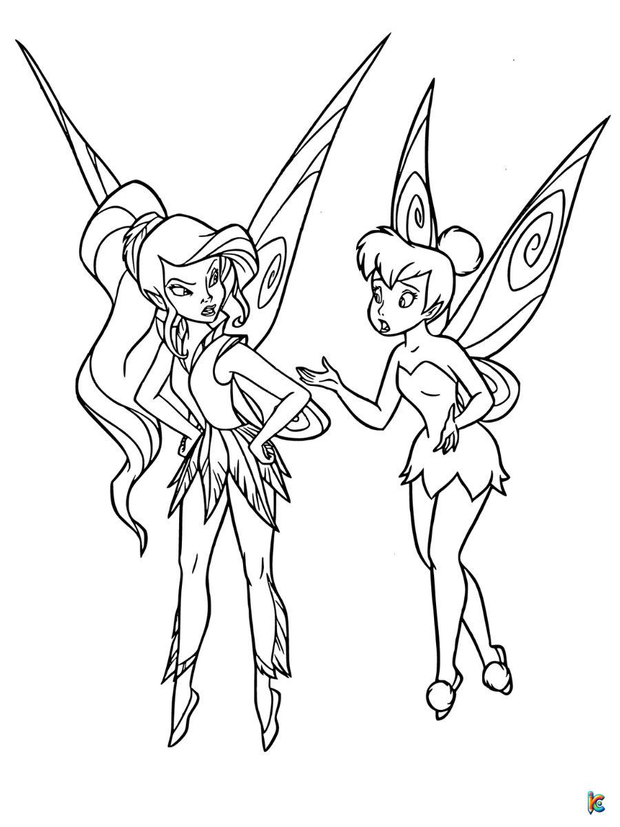 Tinkerbell coloring pages â