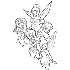 Top free printable tinkerbell coloring pages online