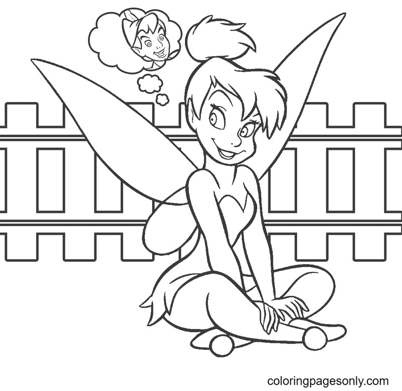 Tinkerbell coloring pages printable for free download