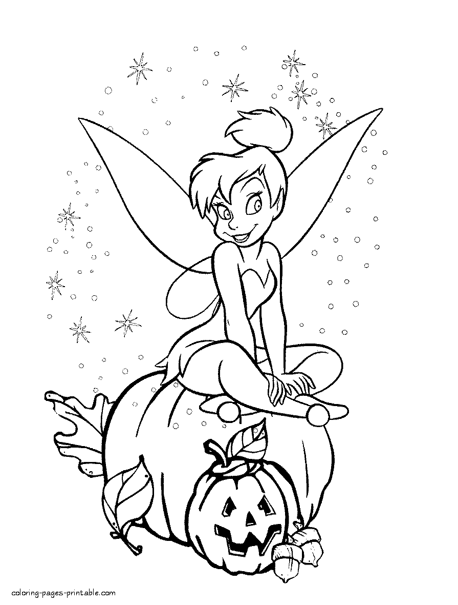 Fairy on the pumpkin