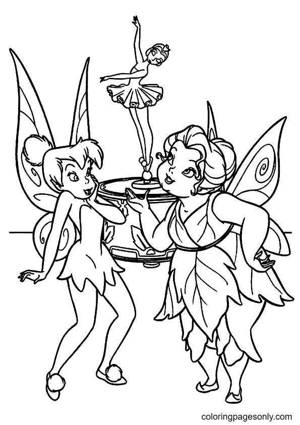 Tinkerbell coloring pages printable for free download