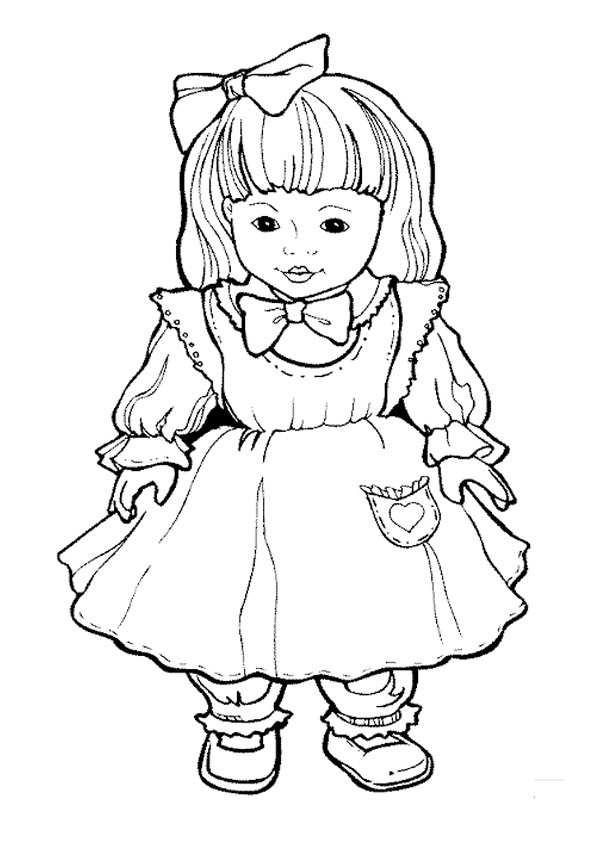 Coloring pages free dolls coloring sheets for kids