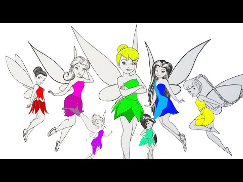 Ðââ tinker bell rosetta silverist and others coloring pagesðâ