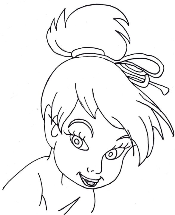 Tinkerbell line artwork