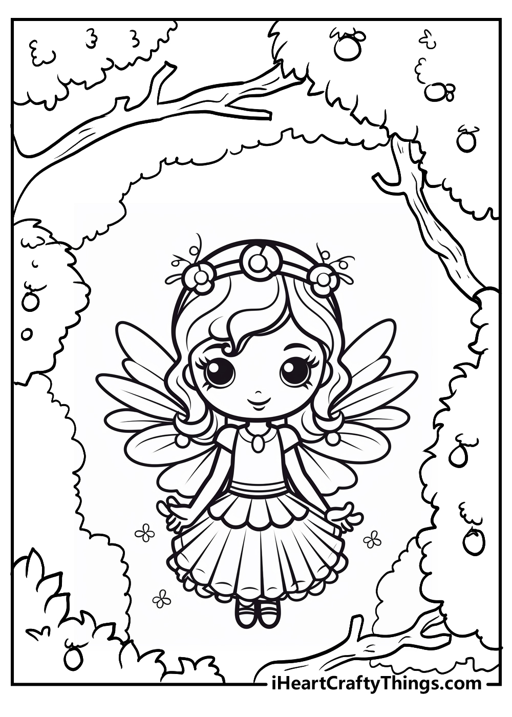 Printable fairy coloring pages updated