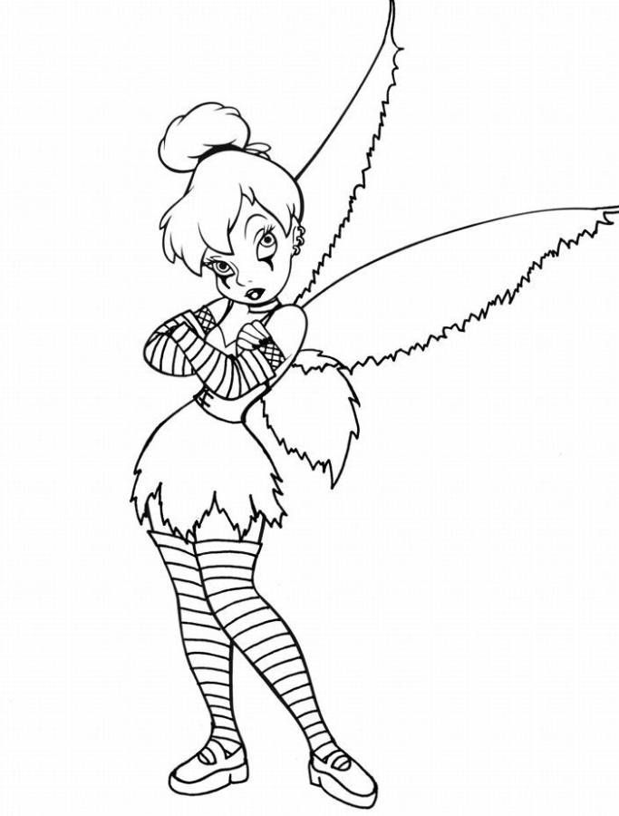 Coloring pages bobble and tinker bell coloring page