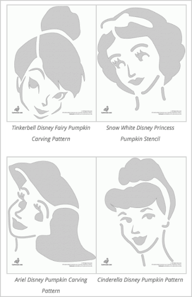 Disney pumpkin stencils over printable pumpkin patterns