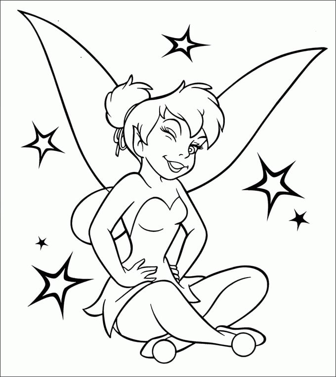 Tinkerbell coloring pages
