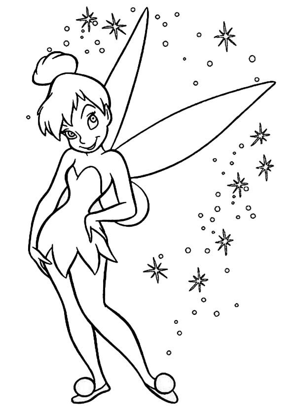 Glowing pixie around tinkerbell coloring page tinkerbell coloring pages disney coloring pages fairy coloring pages