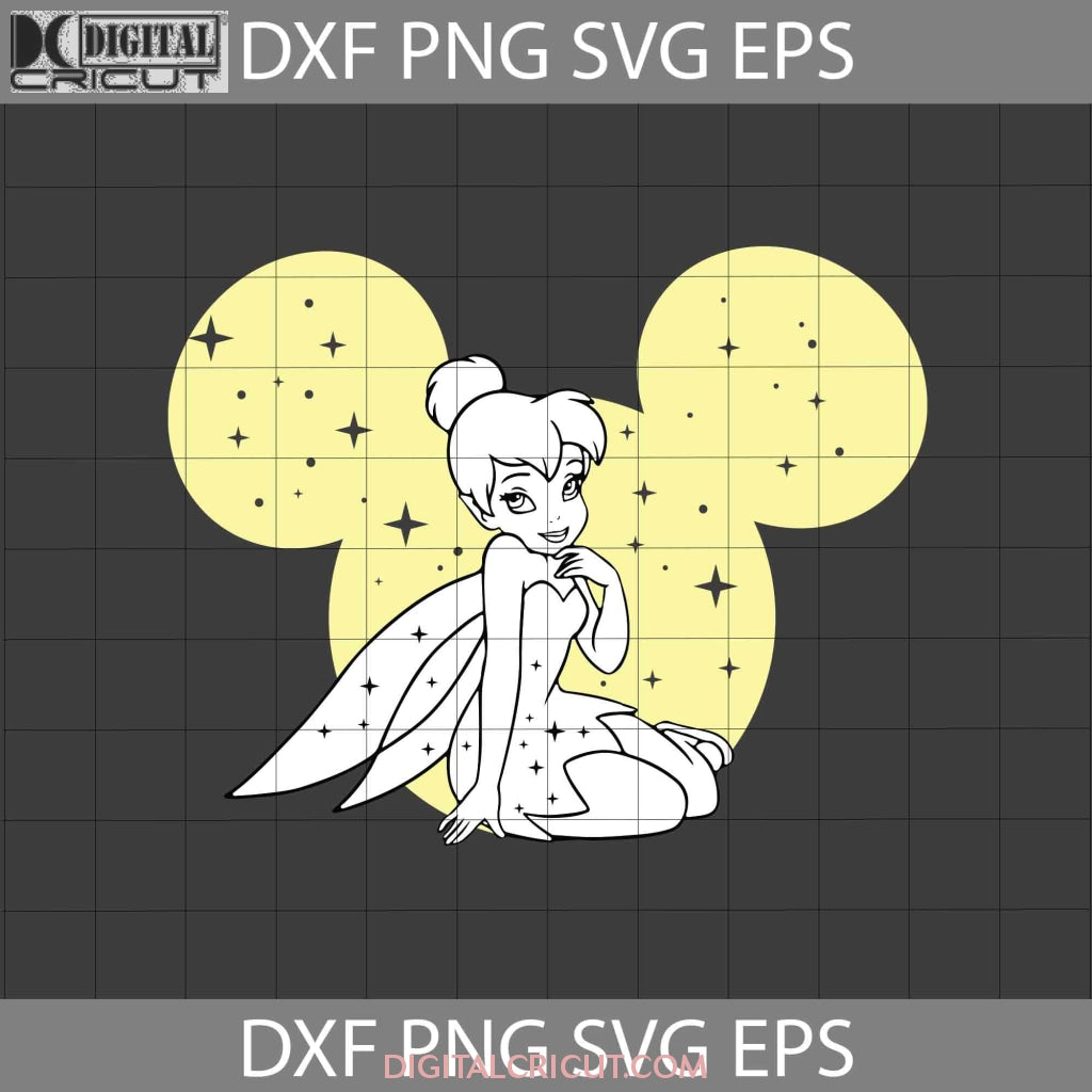 Tinkerbell mickey ears svg cartoon svg cricut file clipart svg pn â