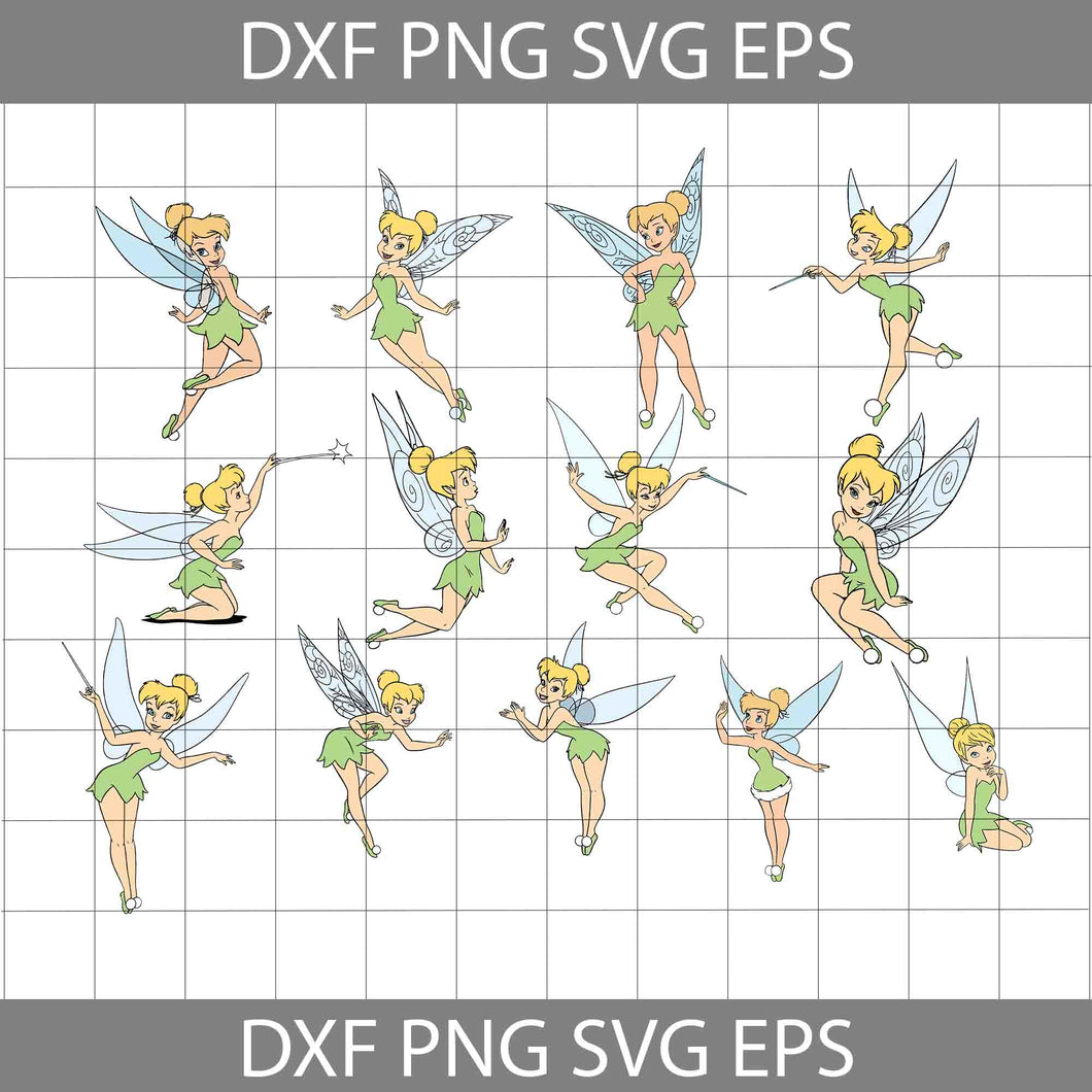 Tinkerbell svg bundle cricut file clipart svg png eps dxf