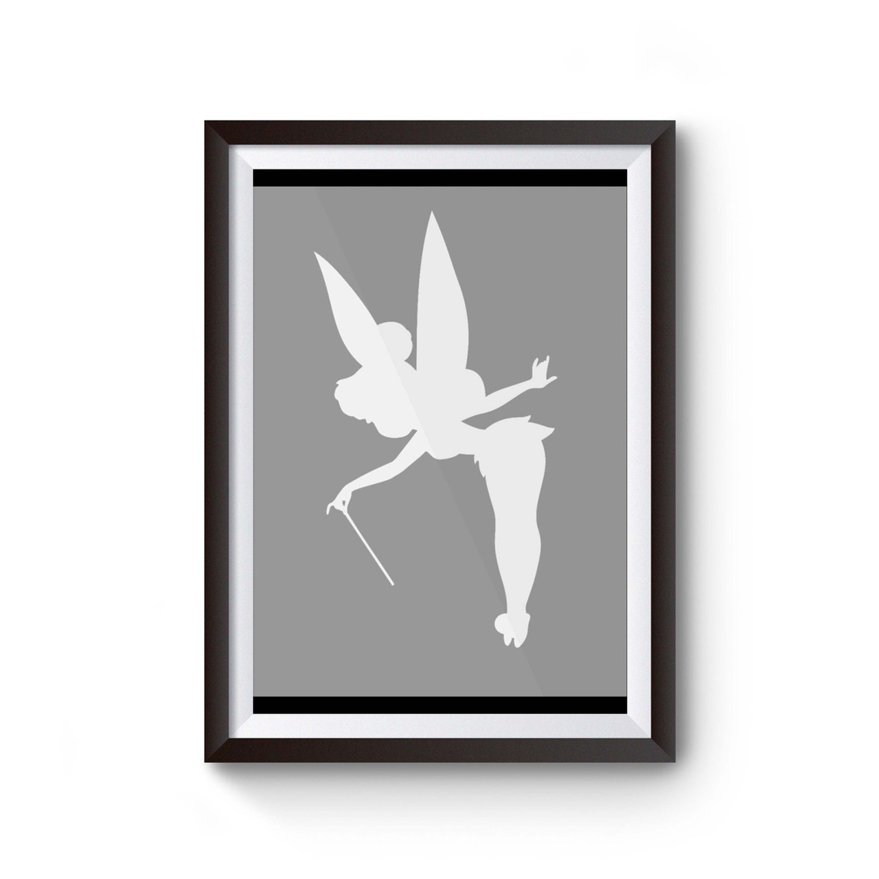 Disney tinkerbell silhouette poster