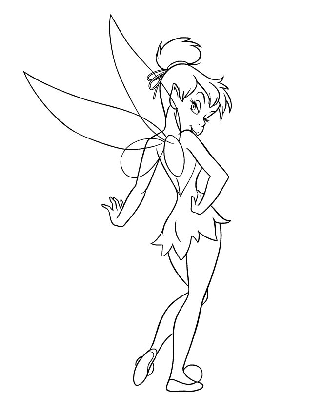 Coloring pages tinker bell tink