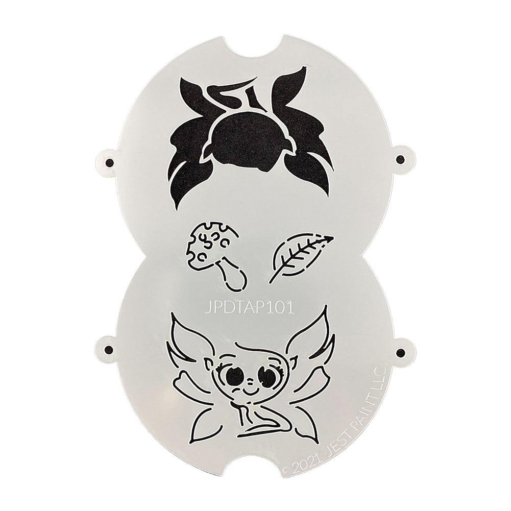 Tap face paint double stencils