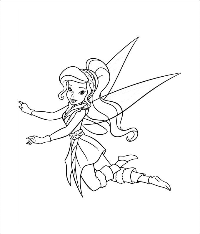 Tinkerbell coloring pages