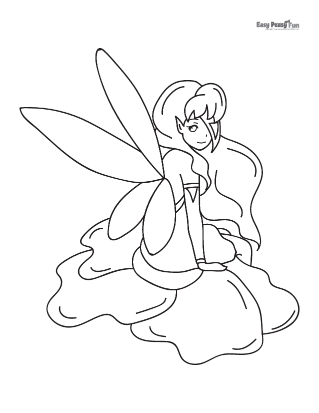 Fairy coloring pages