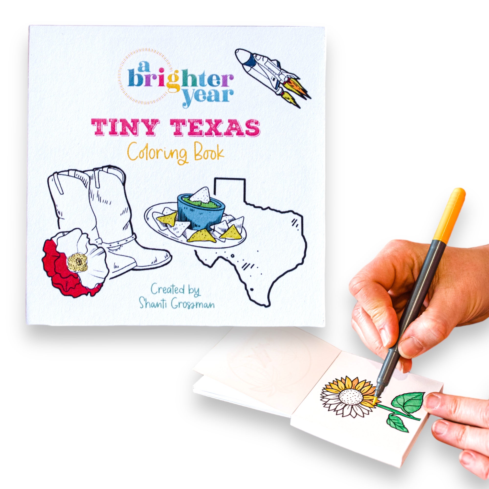 Tiny texas mini coloring book â a brighter year