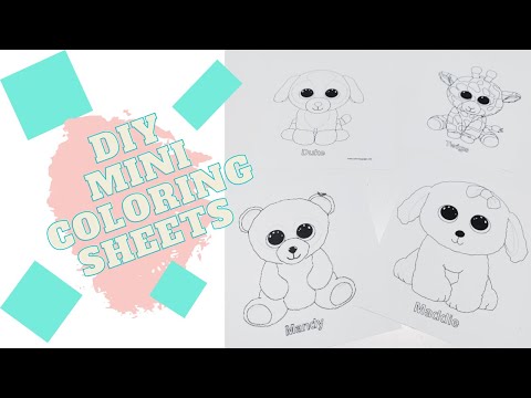 Diy mini coloring sheets silhouette studio