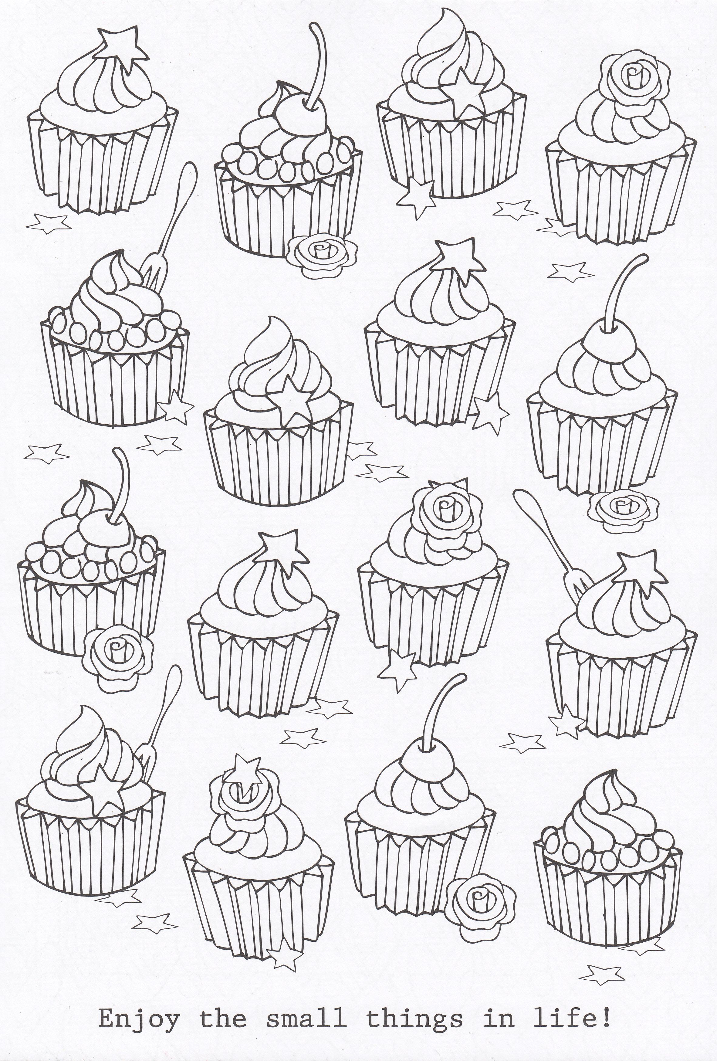 Small things in life coloring books food coloring pages simple doodles