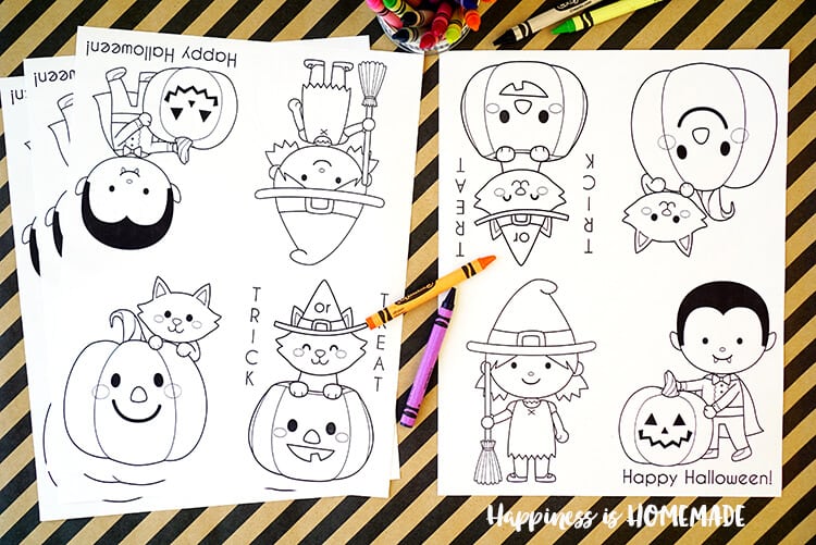 Printable halloween coloring books