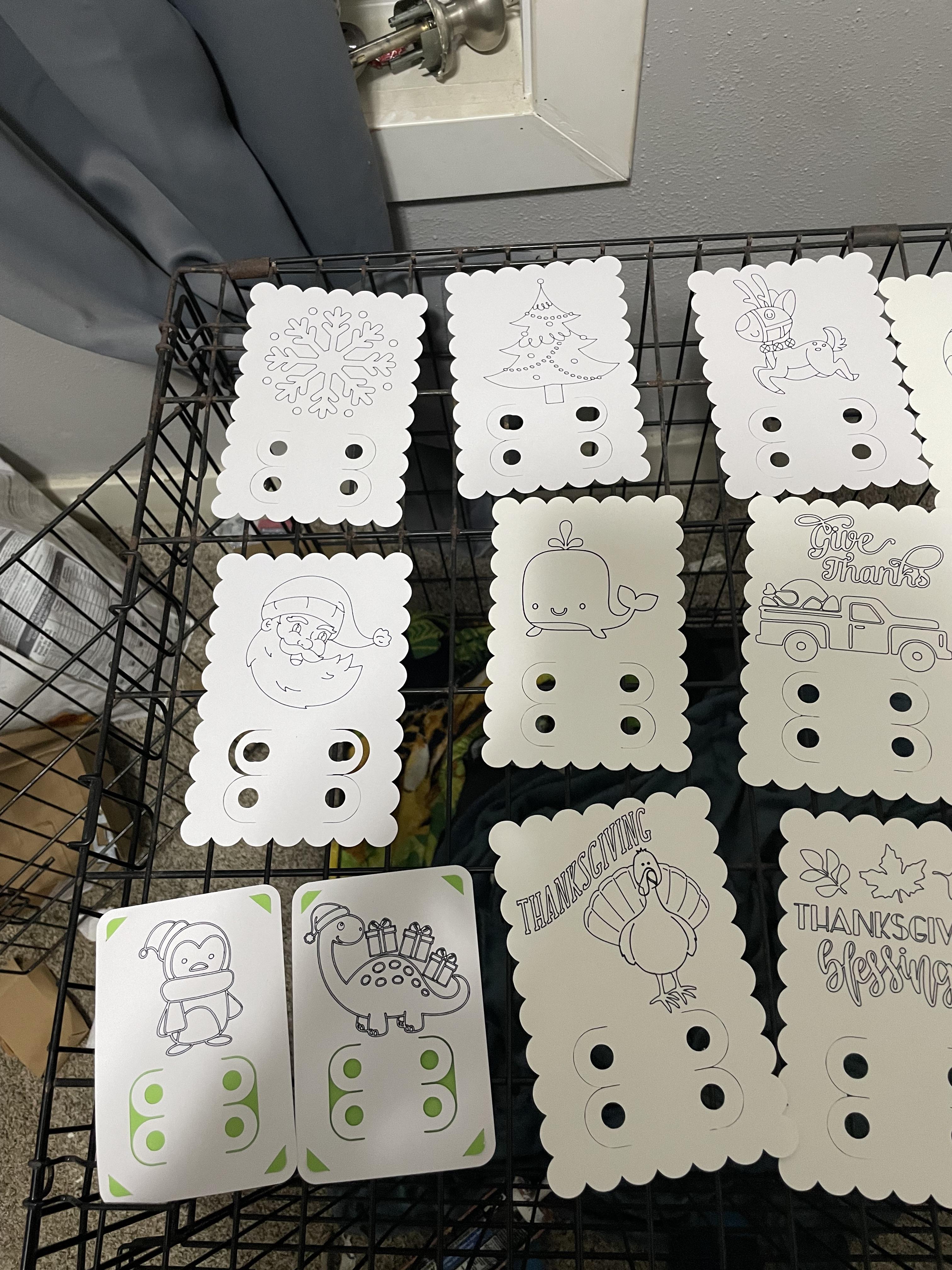 Made these small coloring pages rcricut