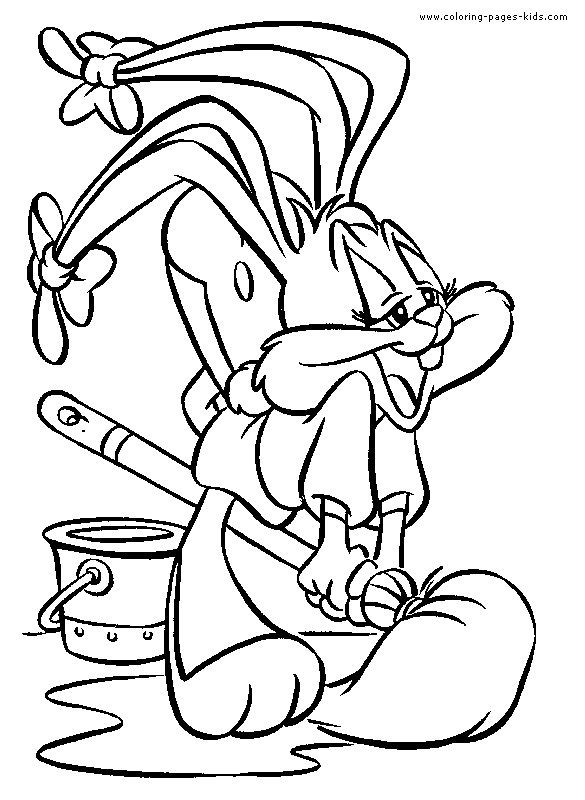 Baby looney tunes color page