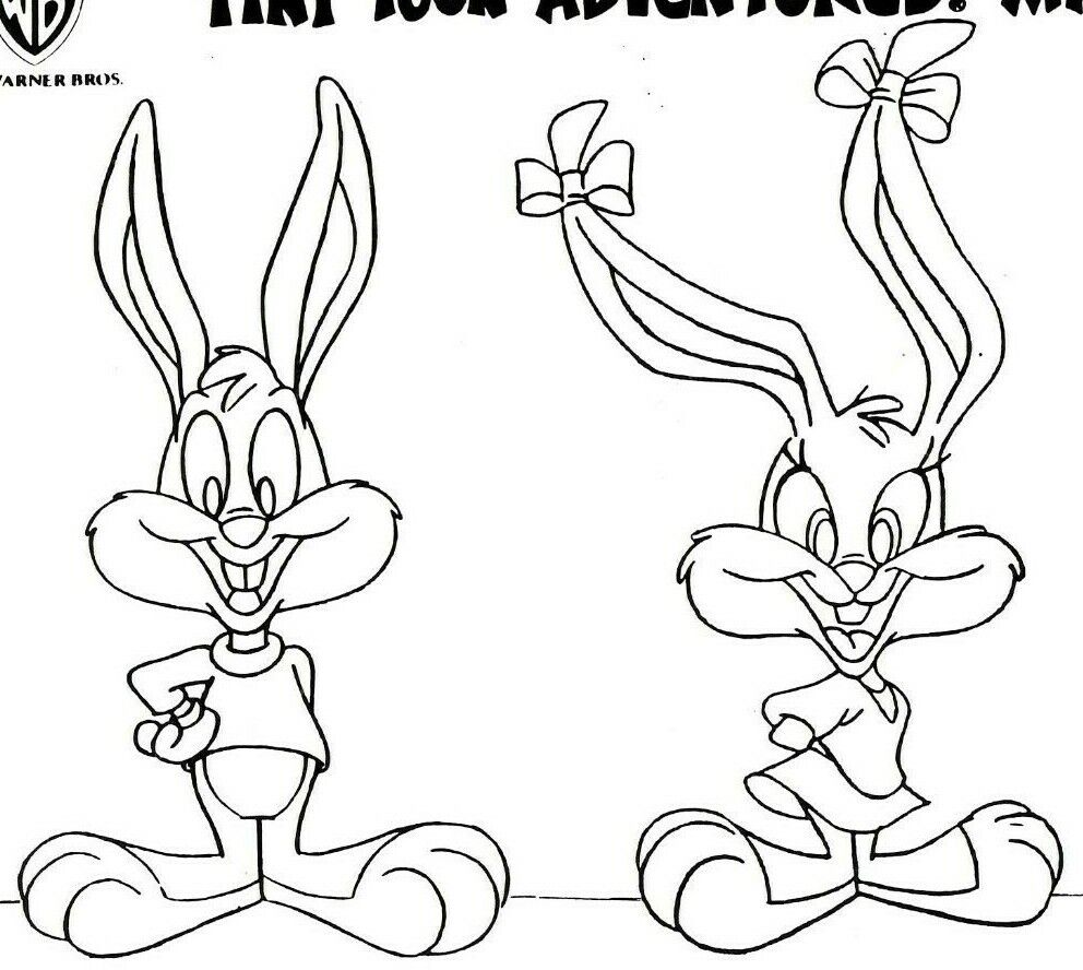 Tiny toon adventures character size comparison model sheet archival copy wb