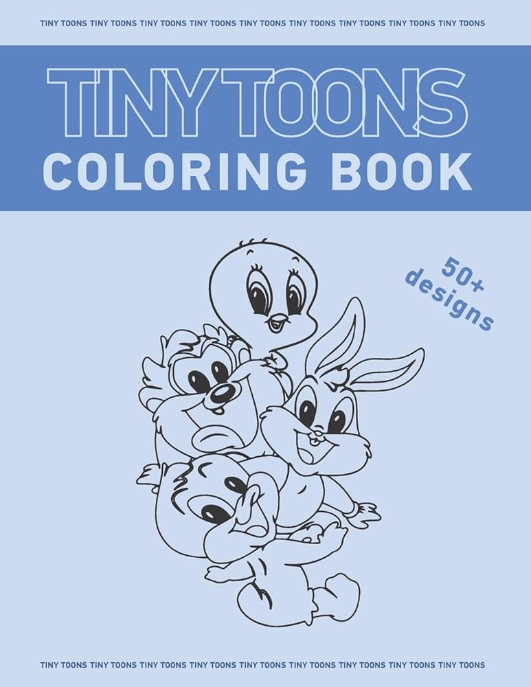 Tiny toons coloring book mouncif adn books