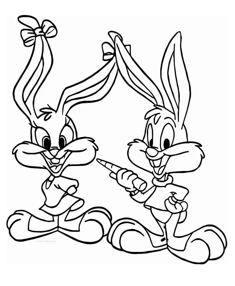 Tiny toon adventures malvorlagen