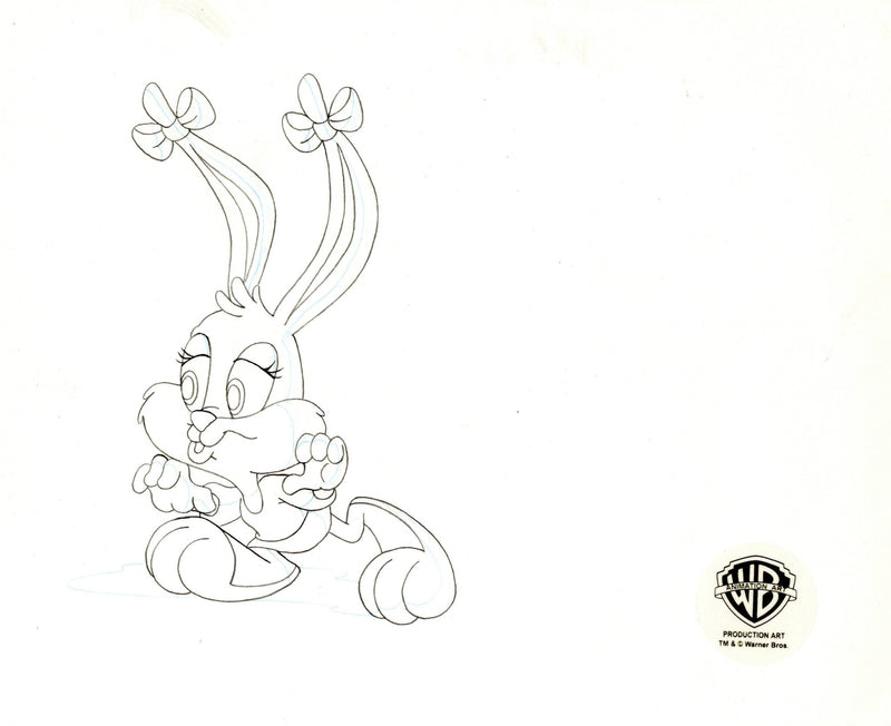 Tiny toons original production drawing babs bunny â choice fine art