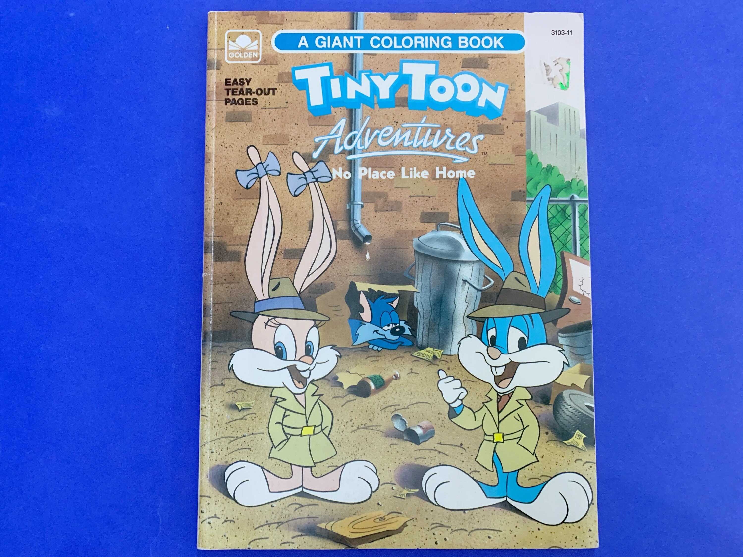 Vintage tiny toon adventures no place like home coloring booka giant golden coloring bookbook measures by inchesa few pages nea