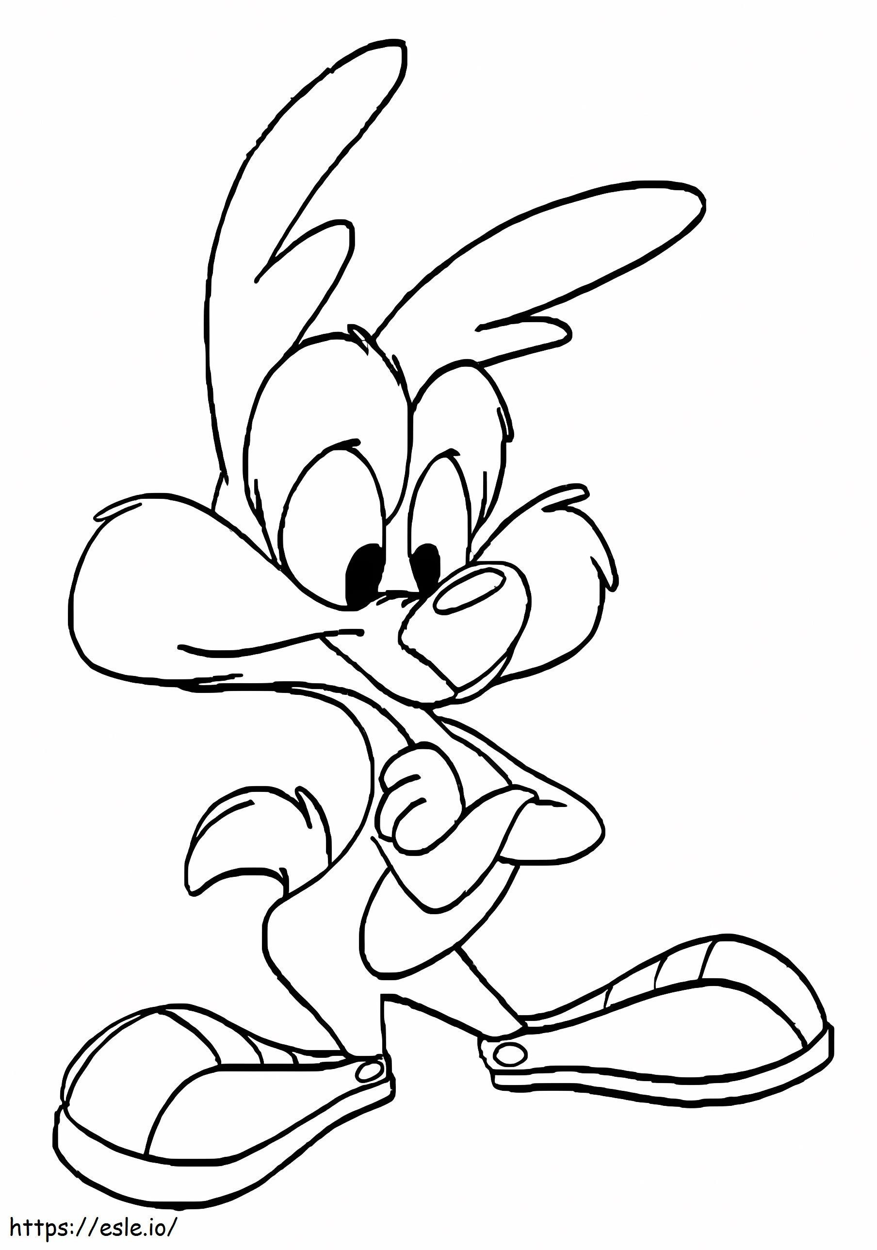 Calamity coyote from tiny toon adventures coloring page