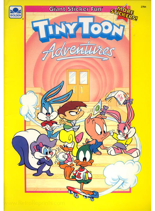 Tiny toon adventures sticker fun coloring books at retro reprints