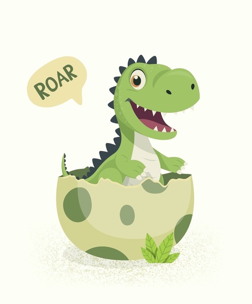 Thousand cartoon t rex royalty