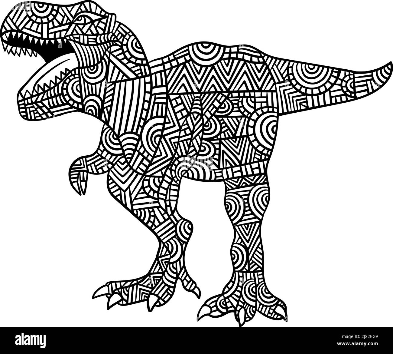 T rex dinosaur stock vector images