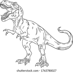 T rex vector art graphics