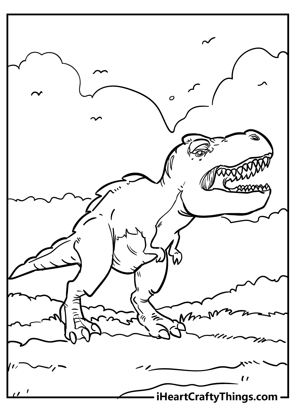 Tyrannosaurus coloring pages free printables
