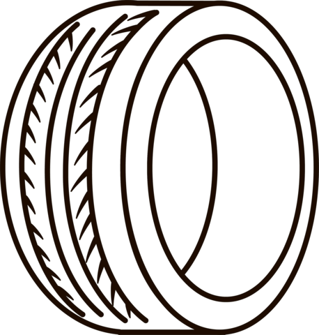 Tire coloring page free printable coloring pages