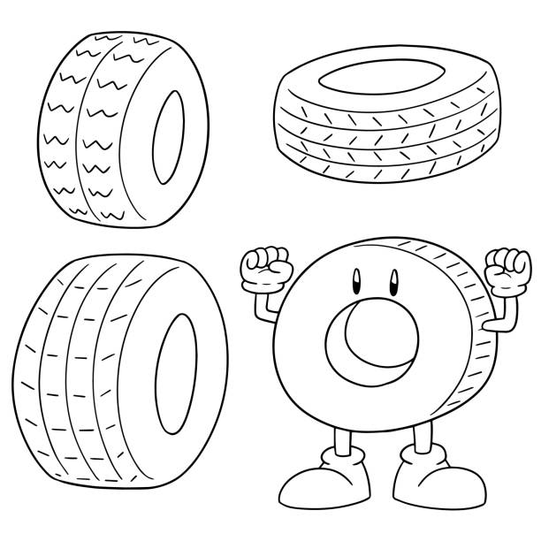 Tires stock illustration