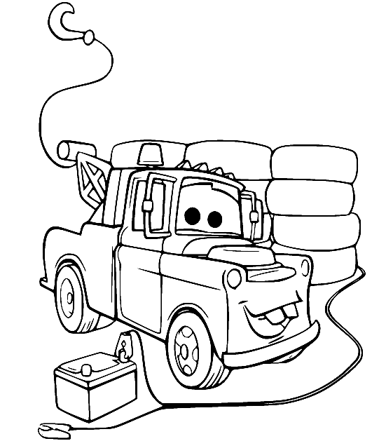 Mater coloring pages printable for free download